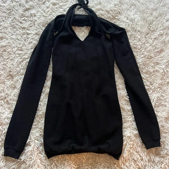 Lioness Black Halter Knit Dress - Picture 2 of 6